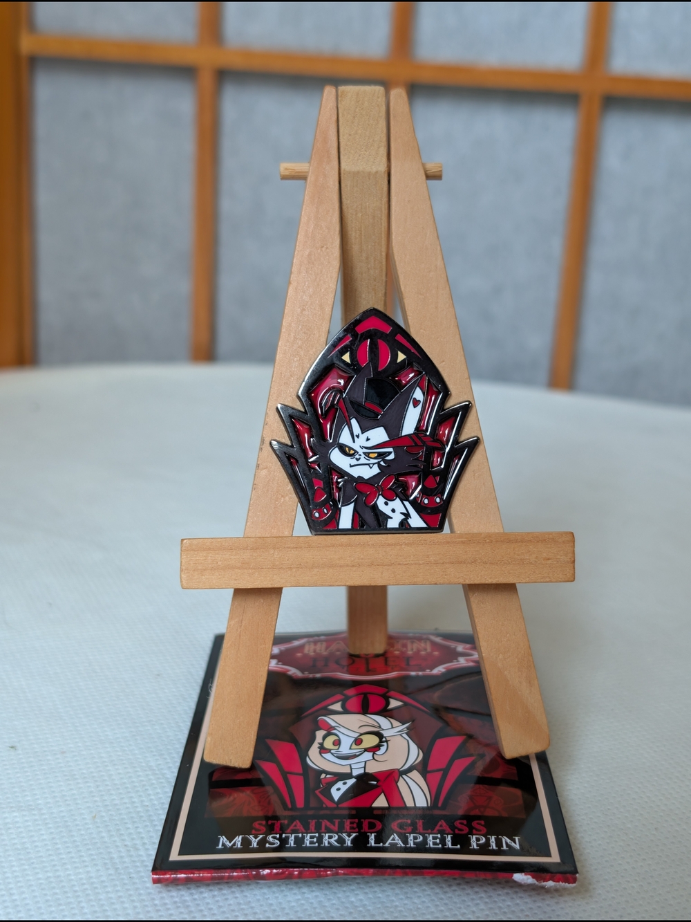 Official Hazbin Hotel Husk Enamel Stained Glass Pin - Hot Topic Husker Charm